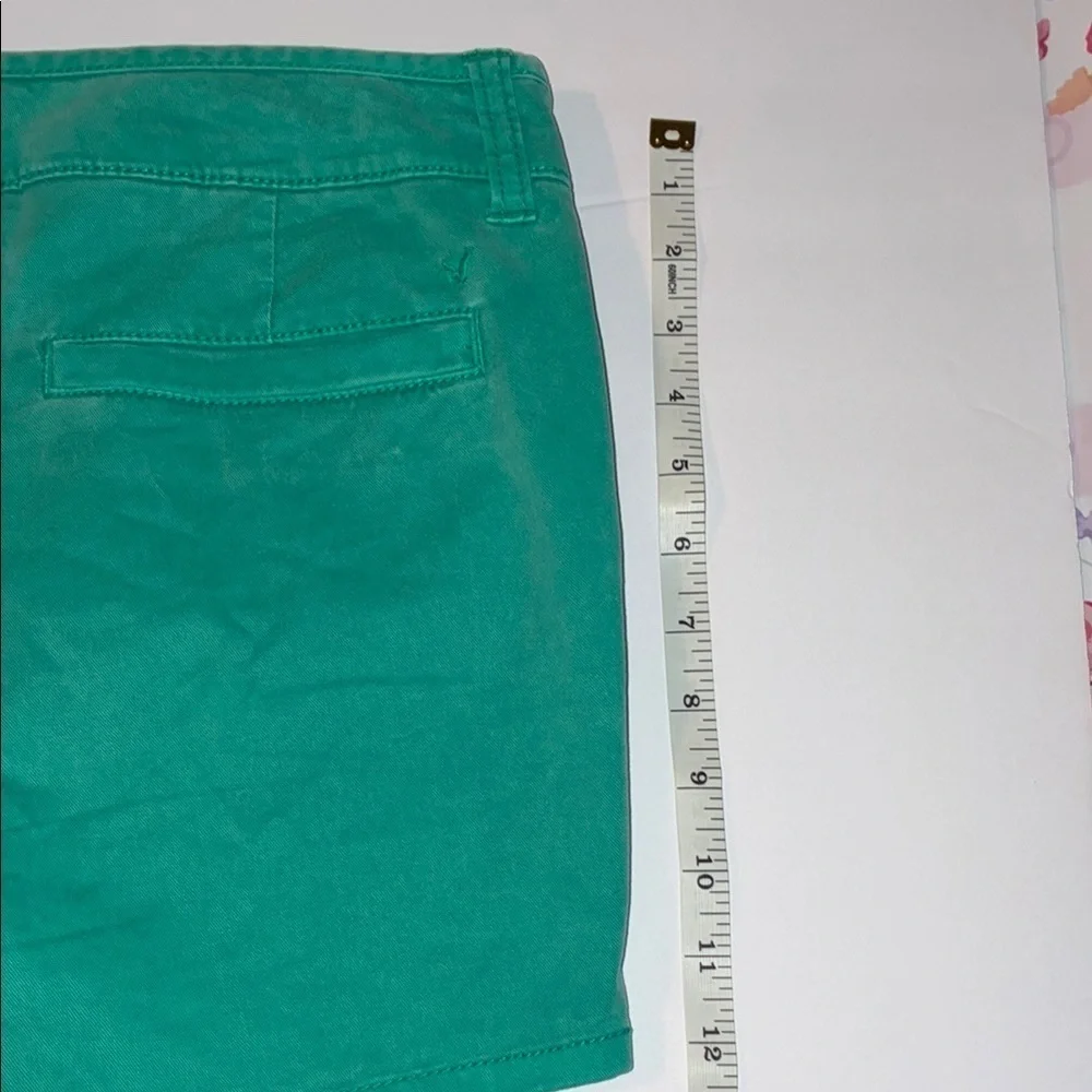 American Eagle Outfitters High Waist Green Shorts Size 4